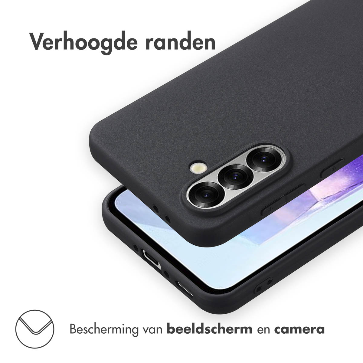 Accezz Color Backcover Samsung Galaxy A36 - Zwart - Afbeelding 5