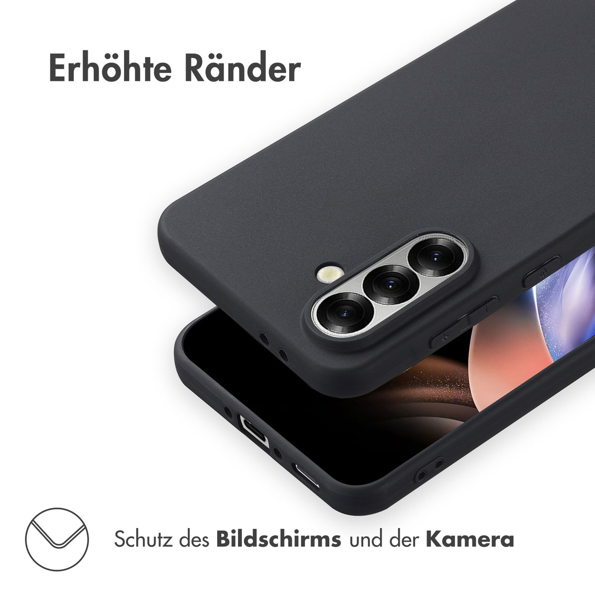 Accezz Color Backcover Samsung Galaxy A56 - Zwart - Afbeelding 4