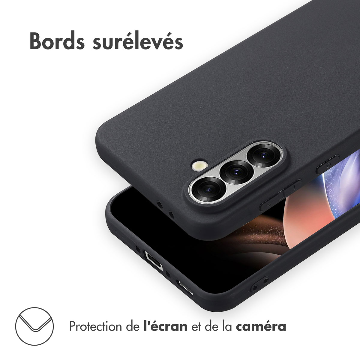 Accezz Color Backcover Samsung Galaxy A56 - Zwart - Afbeelding 6