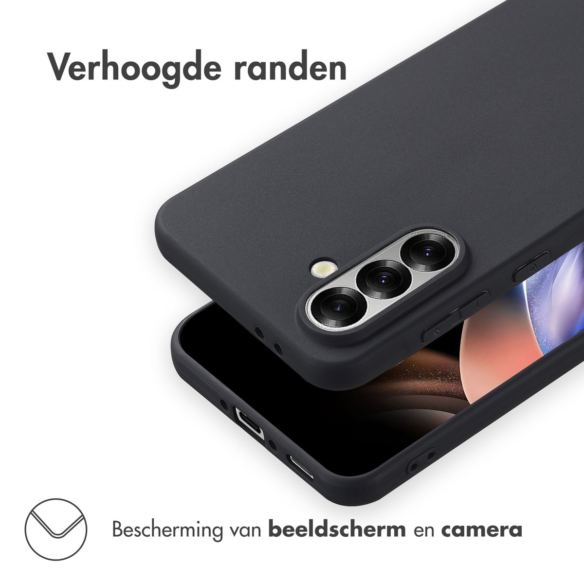 Accezz Color Backcover Samsung Galaxy A56 - Zwart - Afbeelding 5