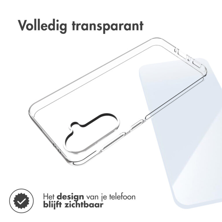 Accezz Clear Backcover voor de Samsung Galaxy A56 - Transparant - Afbeelding 5