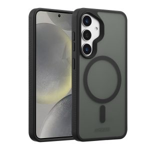 Accezz Rugged Frosted MagSafe Backcover Samsung Galaxy S25 - Zwart