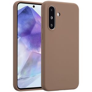 Accezz Liquid Silicone Backcover Samsung Galaxy A36 / A56 - Lichtbruin