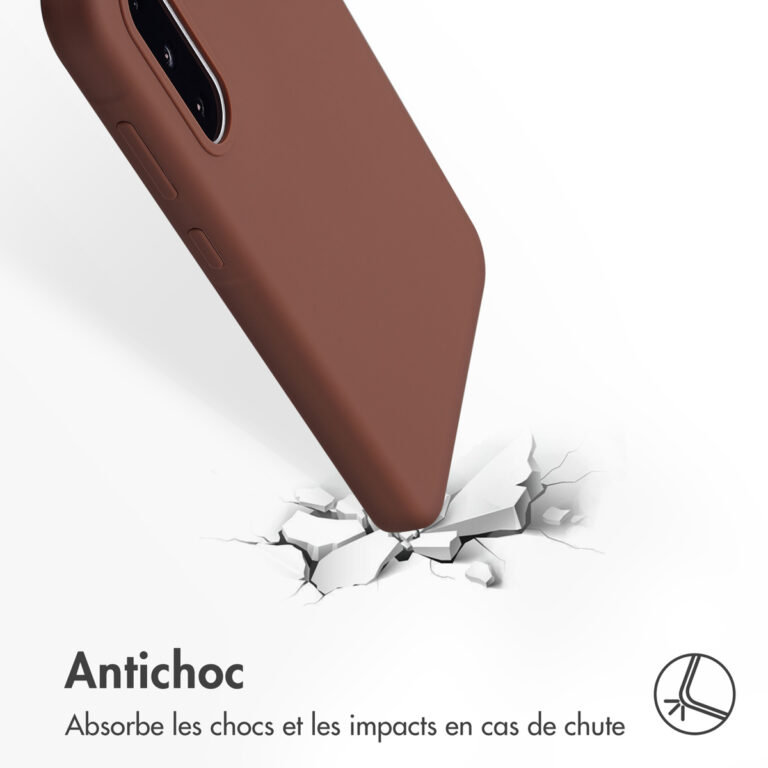 Accezz Liquid Silicone Backcover Samsung Galaxy A36 / A56 - New Tea Brown - Afbeelding 6