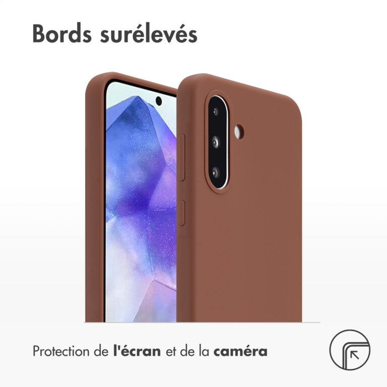 Accezz Liquid Silicone Backcover Samsung Galaxy A36 / A56 - New Tea Brown - Afbeelding 5