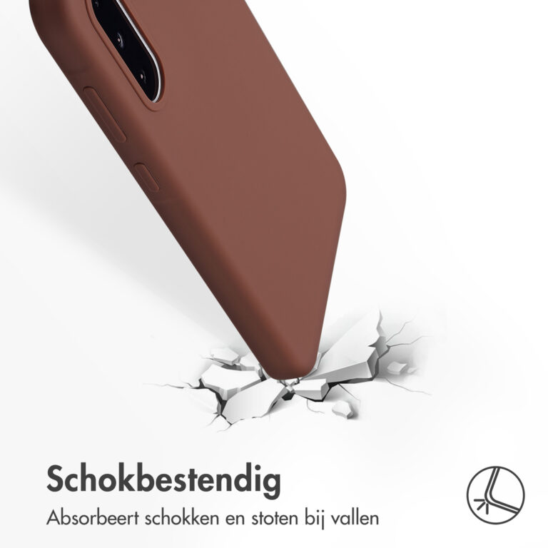 Accezz Liquid Silicone Backcover Samsung Galaxy A36 / A56 - New Tea Brown - Afbeelding 3