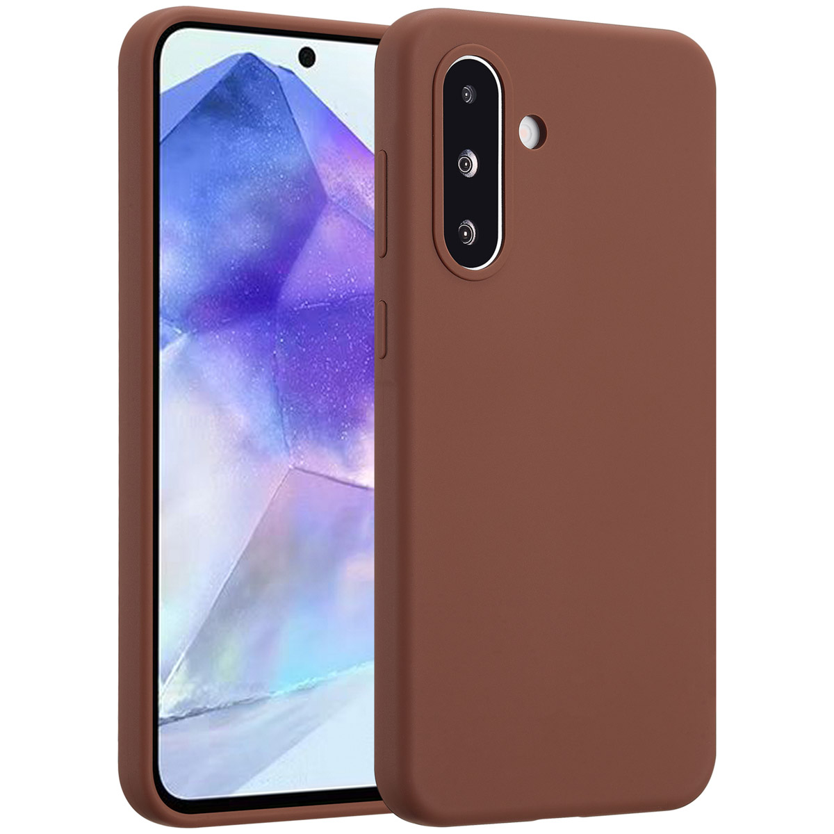Accezz Liquid Silicone Backcover Samsung Galaxy A36 / A56 - New Tea Brown - Afbeelding 7