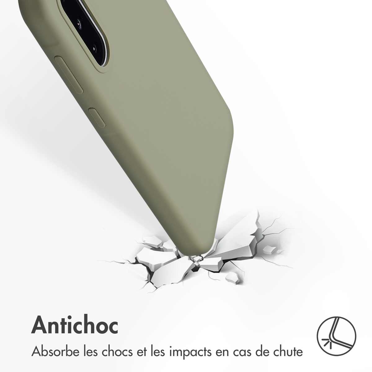 Accezz Liquid Silicone Backcover Samsung Galaxy A36 / A56 - Cooper Green - Afbeelding 5