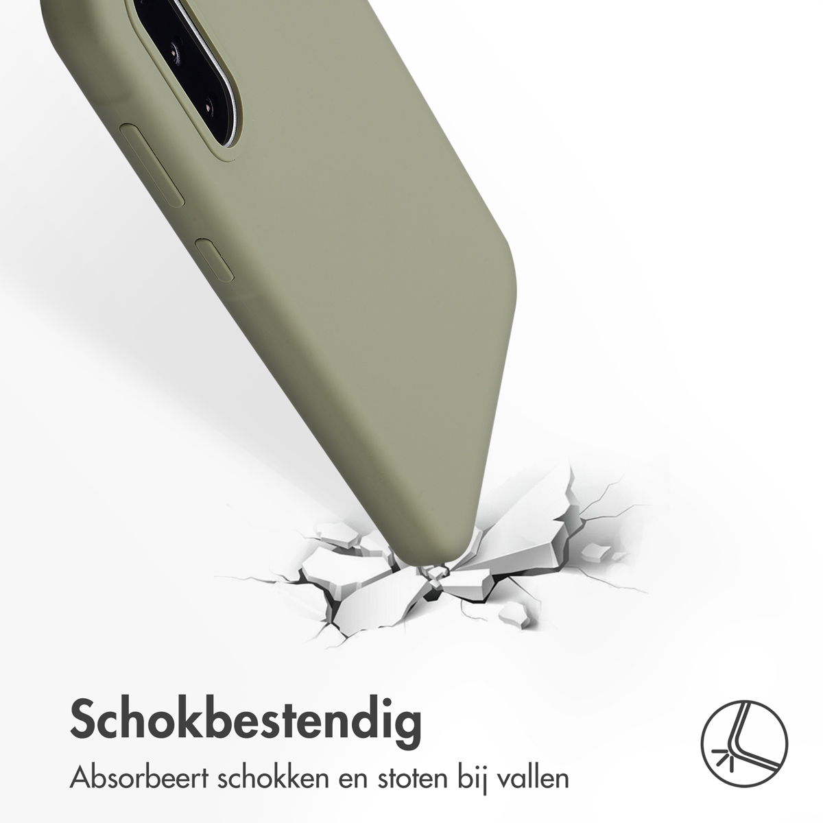 Accezz Liquid Silicone Backcover Samsung Galaxy A36 / A56 - Cooper Green - Afbeelding 6