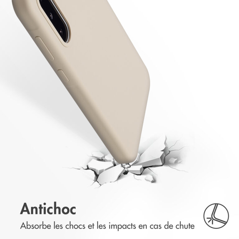 Accezz Liquid Silicone Backcover Samsung Galaxy A36 / A56 - Stone - Afbeelding 6