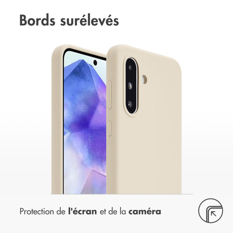 Accezz Liquid Silicone Backcover Samsung Galaxy A36 / A56 - Stone - Afbeelding 5