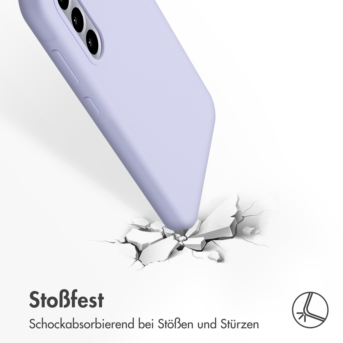 Accezz Liquid Silicone Backcover Samsung Galaxy A36 / A56 - Paars - Afbeelding 9