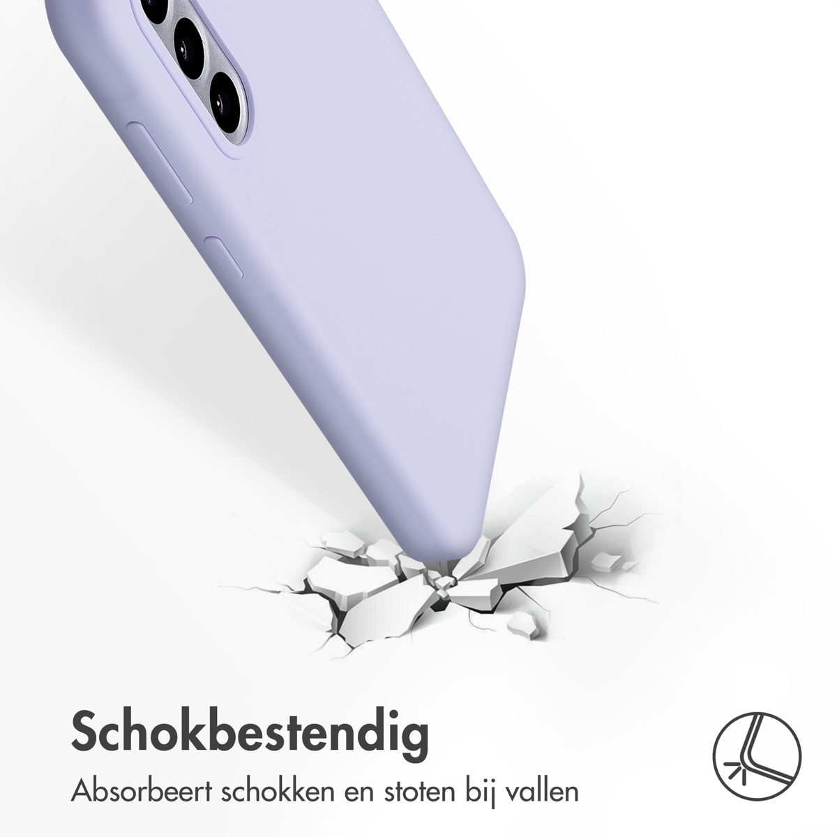 Accezz Liquid Silicone Backcover Samsung Galaxy A36 / A56 - Paars - Afbeelding 10