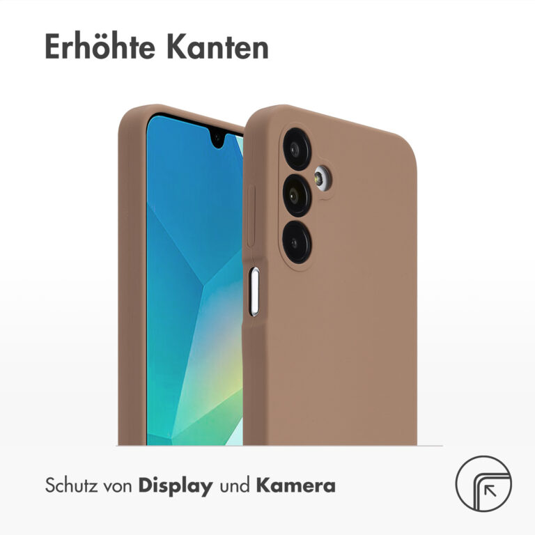 Accezz Liquid Silicone Backcover Samsung Galaxy A16 - Lichtbruin - Afbeelding 8