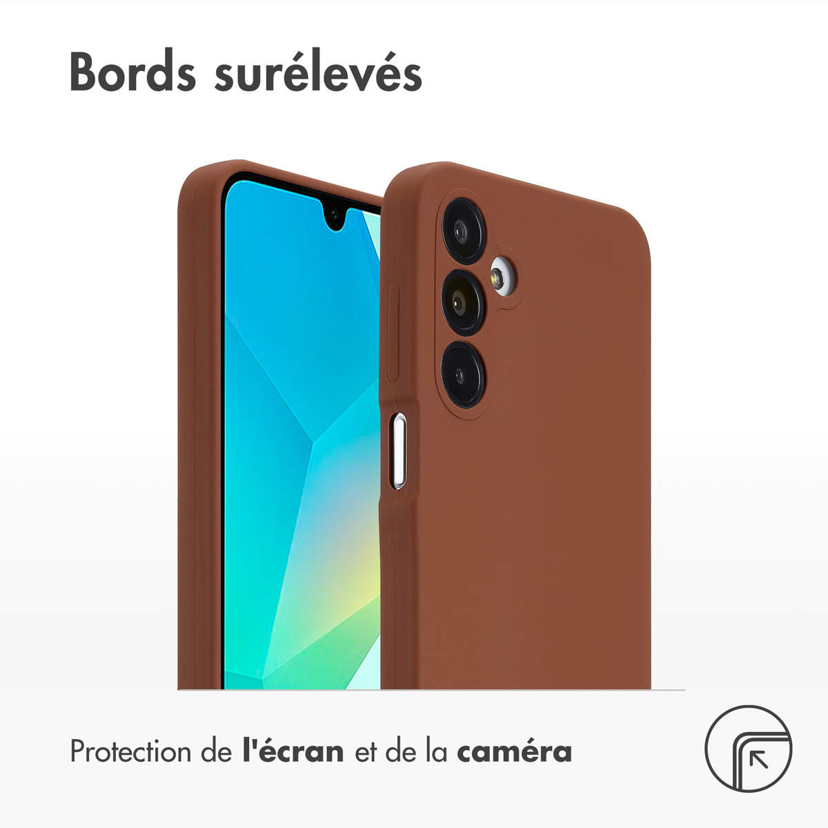 Accezz Liquid Silicone Backcover Samsung Galaxy A16 - New Tea Brown - Afbeelding 8