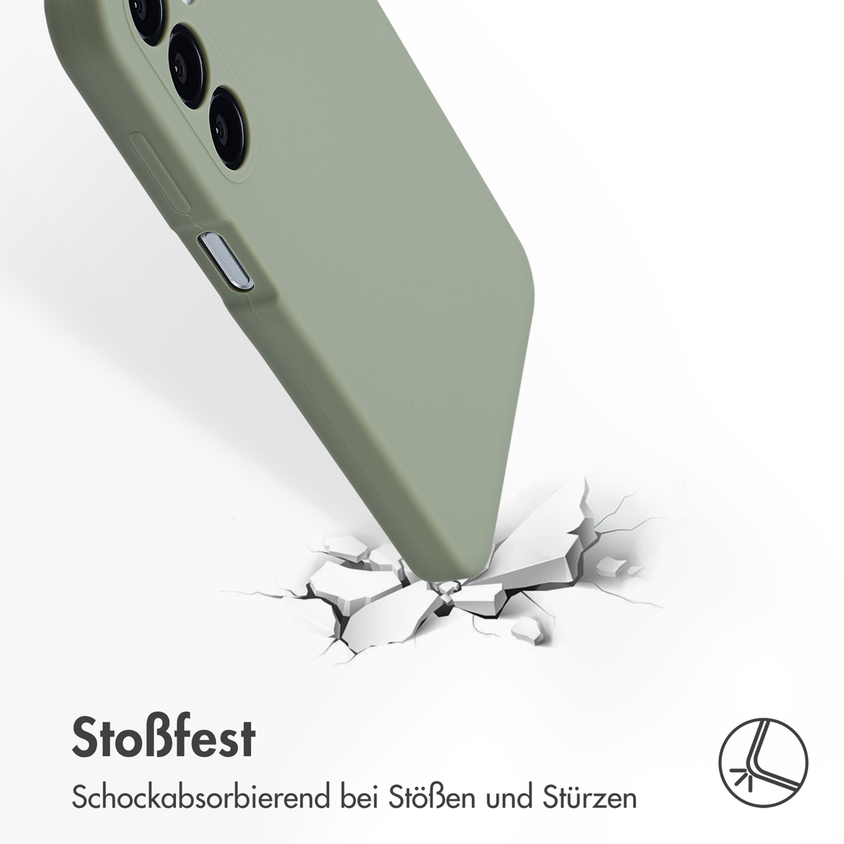 Accezz Liquid Silicone Backcover Samsung Galaxy A16 - Cooper Green - Afbeelding 9