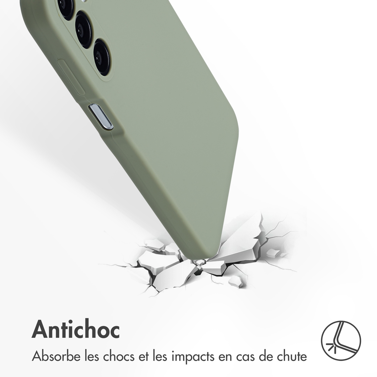 Accezz Liquid Silicone Backcover Samsung Galaxy A16 - Cooper Green - Afbeelding 5