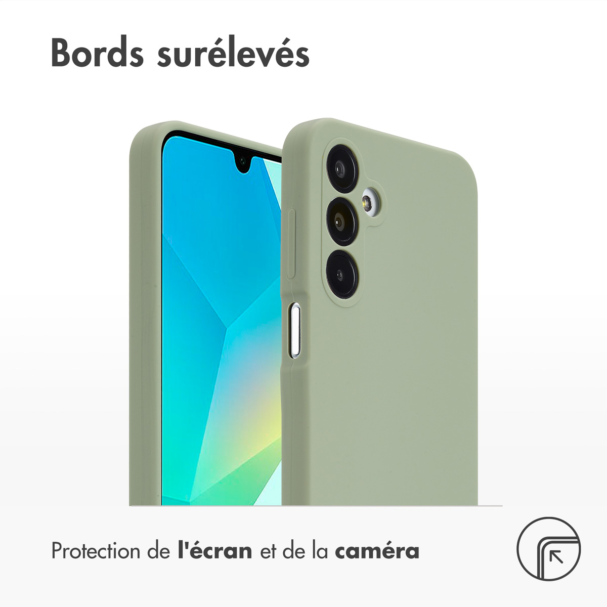 Accezz Liquid Silicone Backcover Samsung Galaxy A16 - Cooper Green - Afbeelding 8