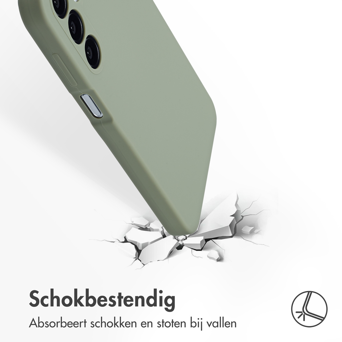 Accezz Liquid Silicone Backcover Samsung Galaxy A16 - Cooper Green - Afbeelding 6