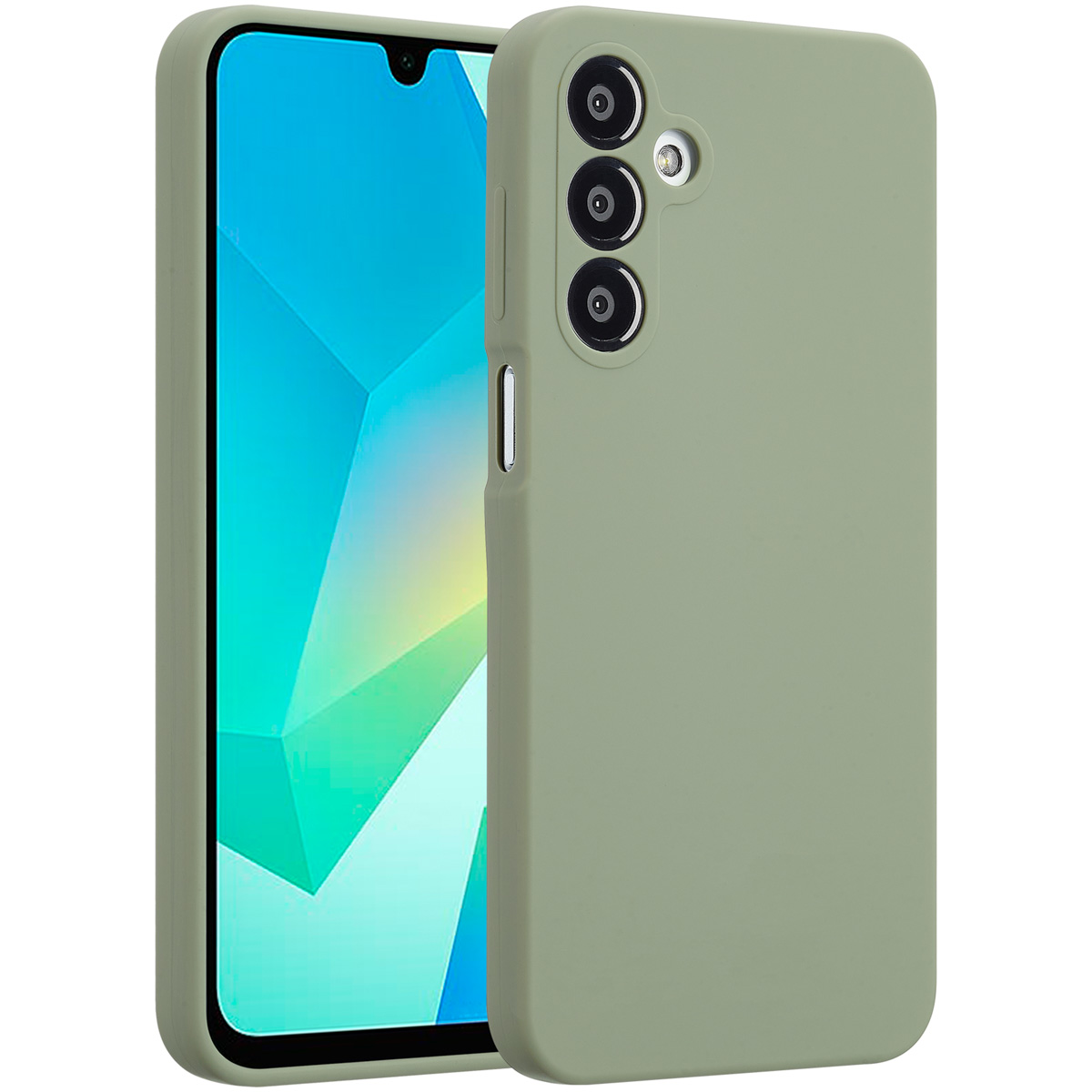 Accezz Liquid Silicone Backcover Samsung Galaxy A16 - Cooper Green - Afbeelding 4