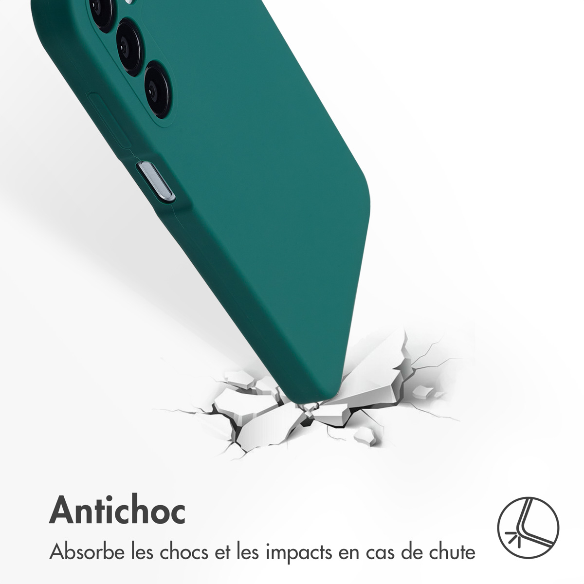 Accezz Liquid Silicone Backcover Samsung Galaxy A16 - Donkergroen - Afbeelding 10