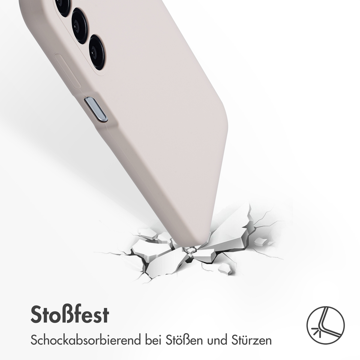 Accezz Liquid Silicone Backcover Samsung Galaxy A16 - Stone - Afbeelding 4