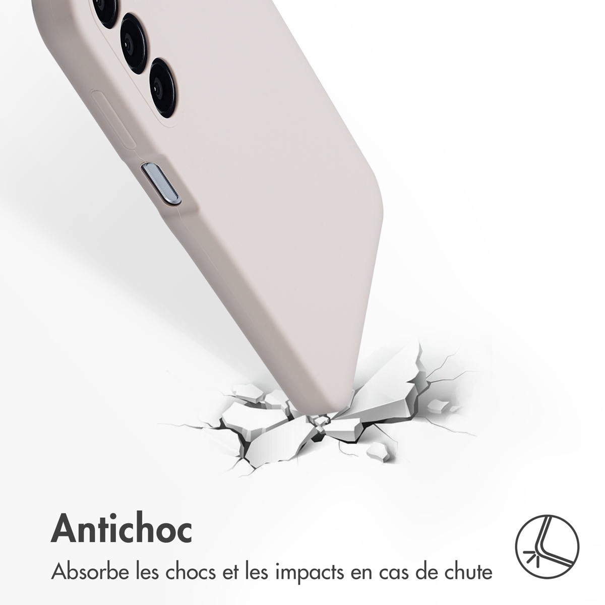 Accezz Liquid Silicone Backcover Samsung Galaxy A16 - Stone - Afbeelding 6