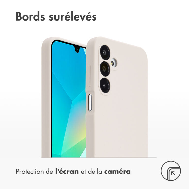 Accezz Liquid Silicone Backcover Samsung Galaxy A16 - Stone - Afbeelding 5