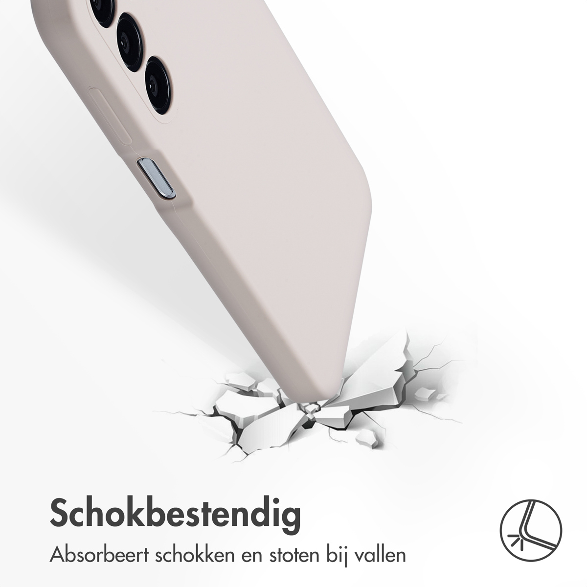 Accezz Liquid Silicone Backcover Samsung Galaxy A16 - Stone - Afbeelding 5