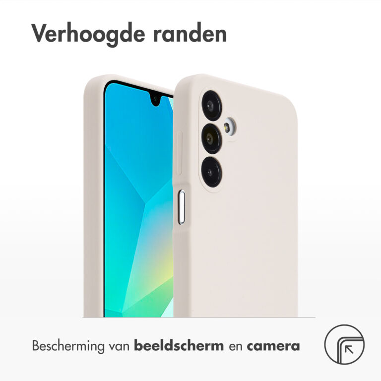 Accezz Liquid Silicone Backcover Samsung Galaxy A16 - Stone - Afbeelding 2