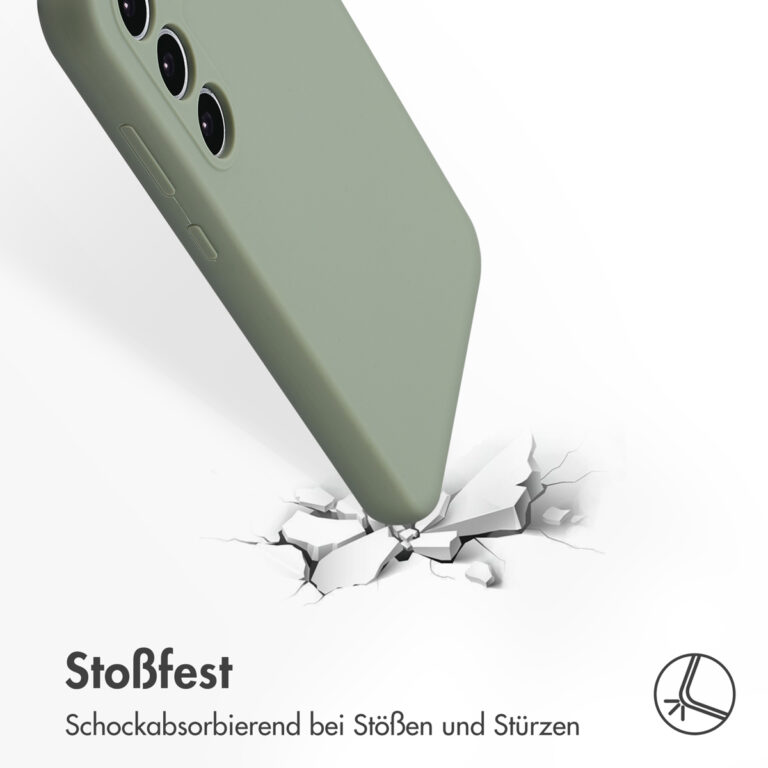 Accezz Liquid Silicone Backcover Samsung Galaxy A35 - Cooper Green - Afbeelding 8
