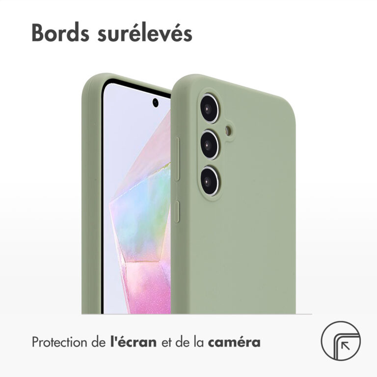 Accezz Liquid Silicone Backcover Samsung Galaxy A35 - Cooper Green - Afbeelding 5