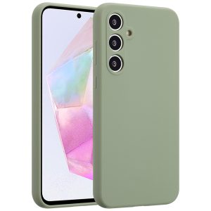 Accezz Liquid Silicone Backcover Samsung Galaxy A35 - Cooper Green