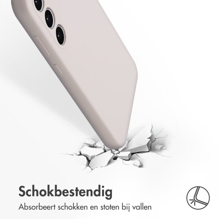 Accezz Liquid Silicone Backcover Samsung Galaxy A35 - Stone - Afbeelding 3
