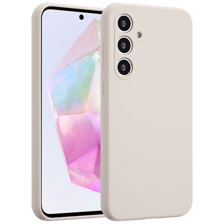 Accezz Liquid Silicone Backcover Samsung Galaxy A35 - Stone - Afbeelding 4