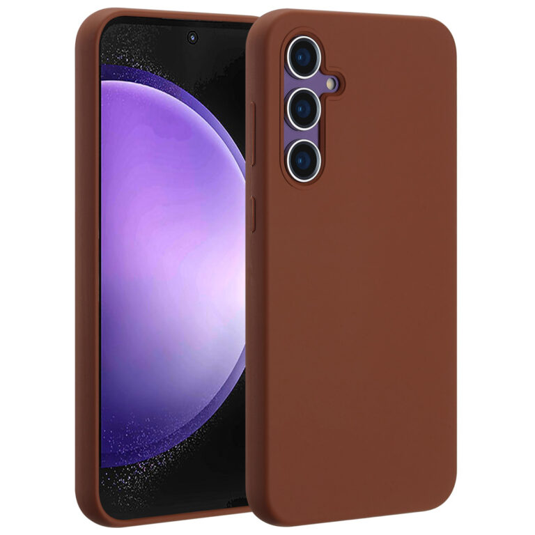 Accezz Liquid Silicone Backcover met MagSafe Samsung Galaxy S23 FE - New Tea Brown - Afbeelding 10