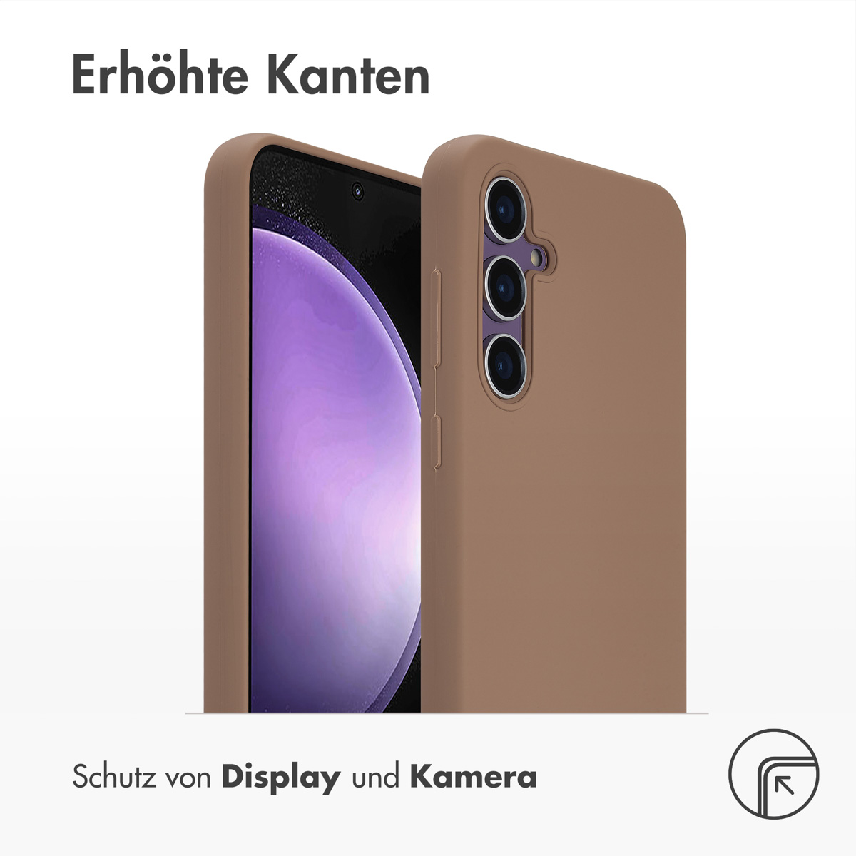 Accezz Liquid Silicone Backcover met MagSafe Samsung Galaxy S23 FE - Lichtbruin - Afbeelding 8