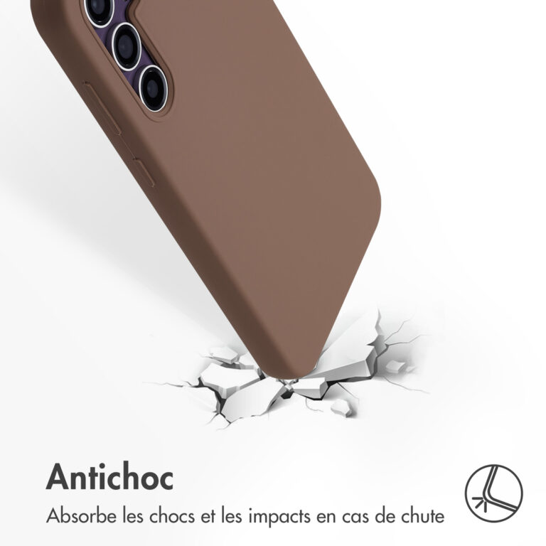 Accezz Liquid Silicone Backcover met MagSafe Samsung Galaxy S23 FE - Lichtbruin - Afbeelding 9