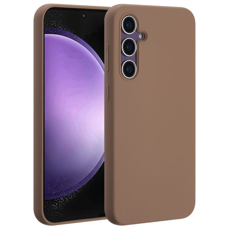 Accezz Liquid Silicone Backcover met MagSafe Samsung Galaxy S23 FE - Lichtbruin - Afbeelding 7