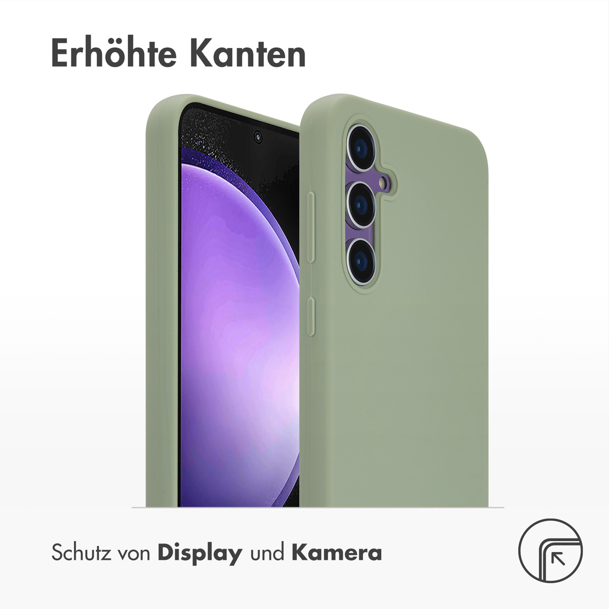 Accezz Liquid Silicone Backcover met MagSafe Samsung Galaxy S23 FE - Cooper Green - Afbeelding 8