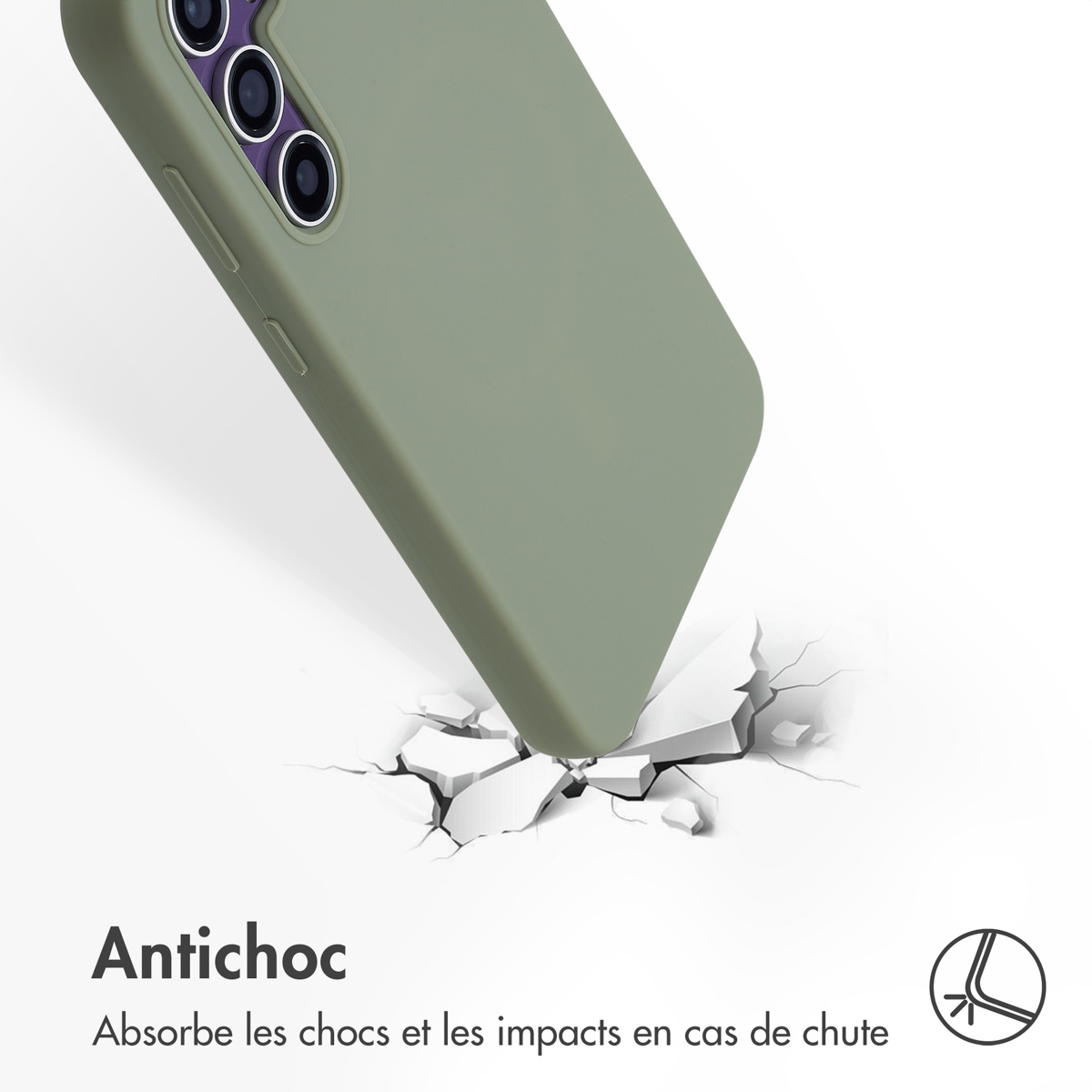 Accezz Liquid Silicone Backcover met MagSafe Samsung Galaxy S23 FE - Cooper Green - Afbeelding 6