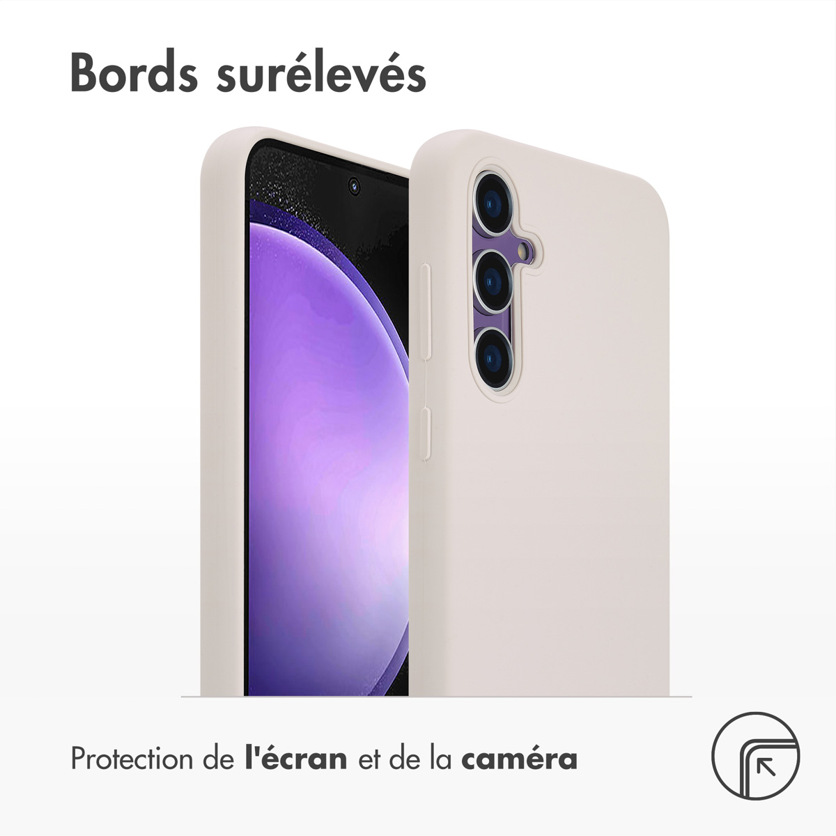 Accezz Liquid Silicone Backcover met MagSafe Samsung Galaxy S23 FE - Stone - Afbeelding 5