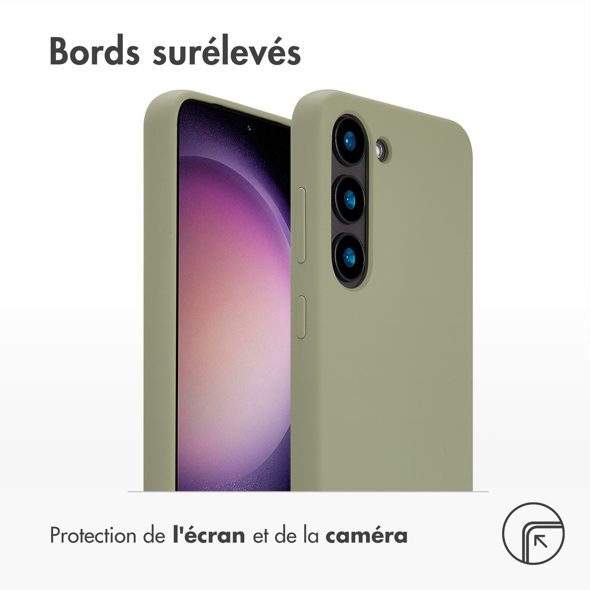 Accezz Liquid Silicone Backcover met MagSafe Samsung Galaxy S23 - Cooper Green - Afbeelding 6