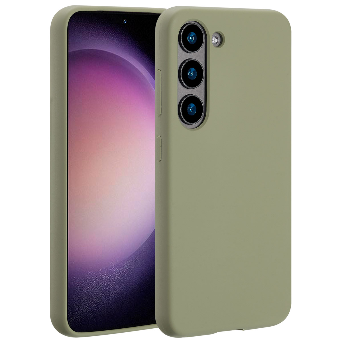 Accezz Liquid Silicone Backcover met MagSafe Samsung Galaxy S23 - Cooper Green - Afbeelding 7