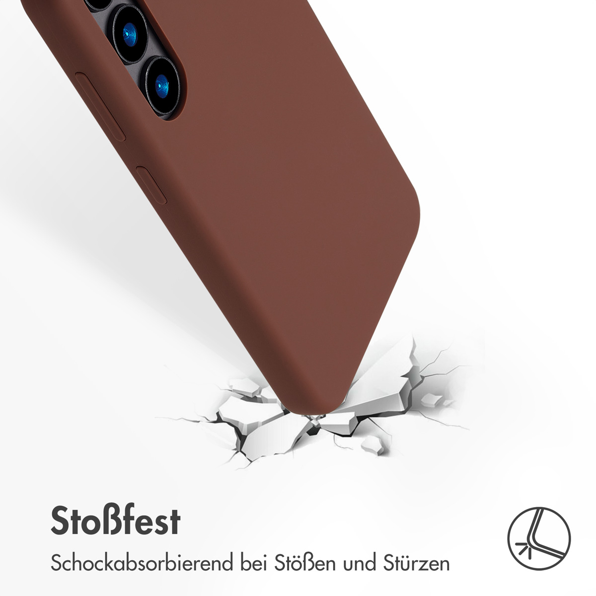 Accezz Liquid Silicone Backcover met MagSafe Samsung Galaxy S24 - New Tea Brown - Afbeelding 9