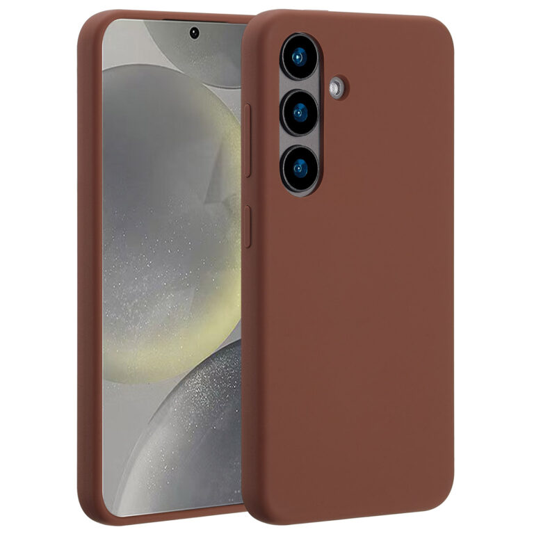 Accezz Liquid Silicone Backcover met MagSafe Samsung Galaxy S24 - New Tea Brown - Afbeelding 10