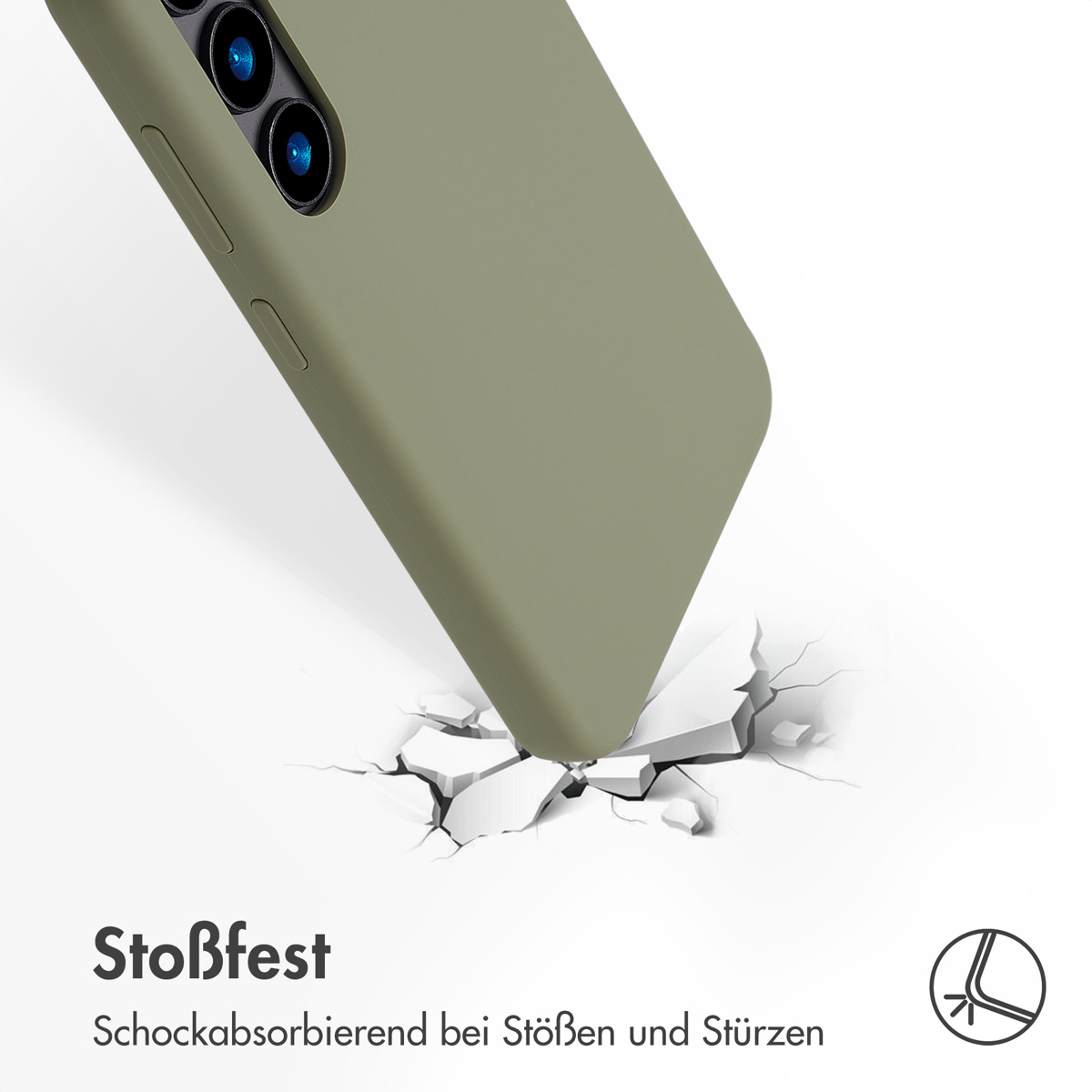 Accezz Liquid Silicone Backcover met MagSafe Samsung Galaxy S24 - Cooper Green - Afbeelding 9