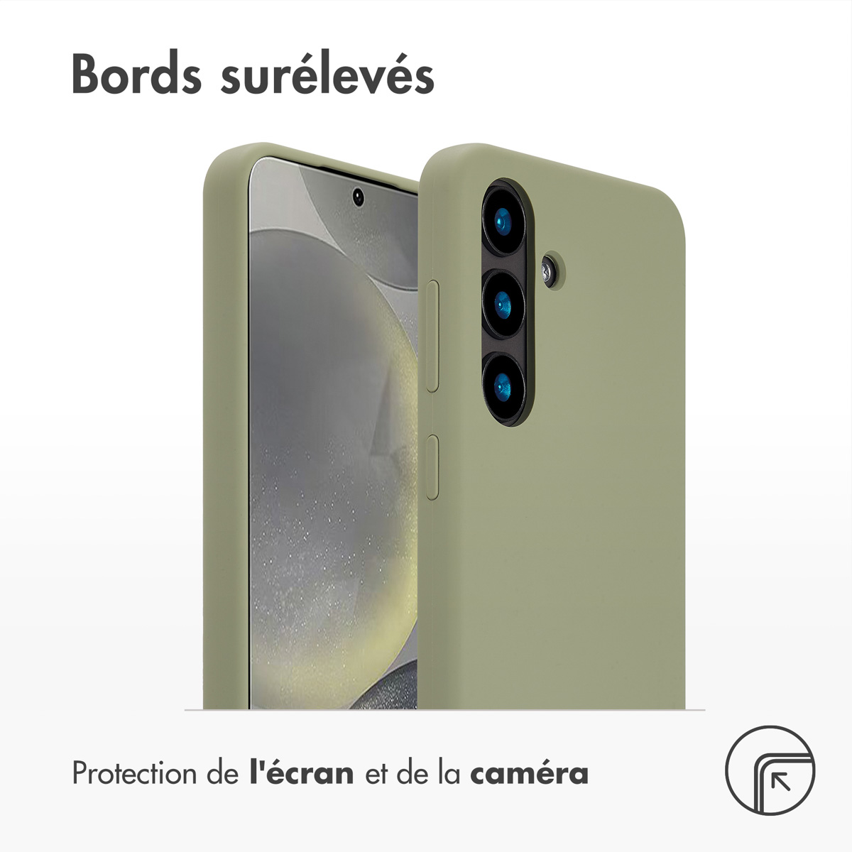 Accezz Liquid Silicone Backcover met MagSafe Samsung Galaxy S24 - Cooper Green - Afbeelding 5