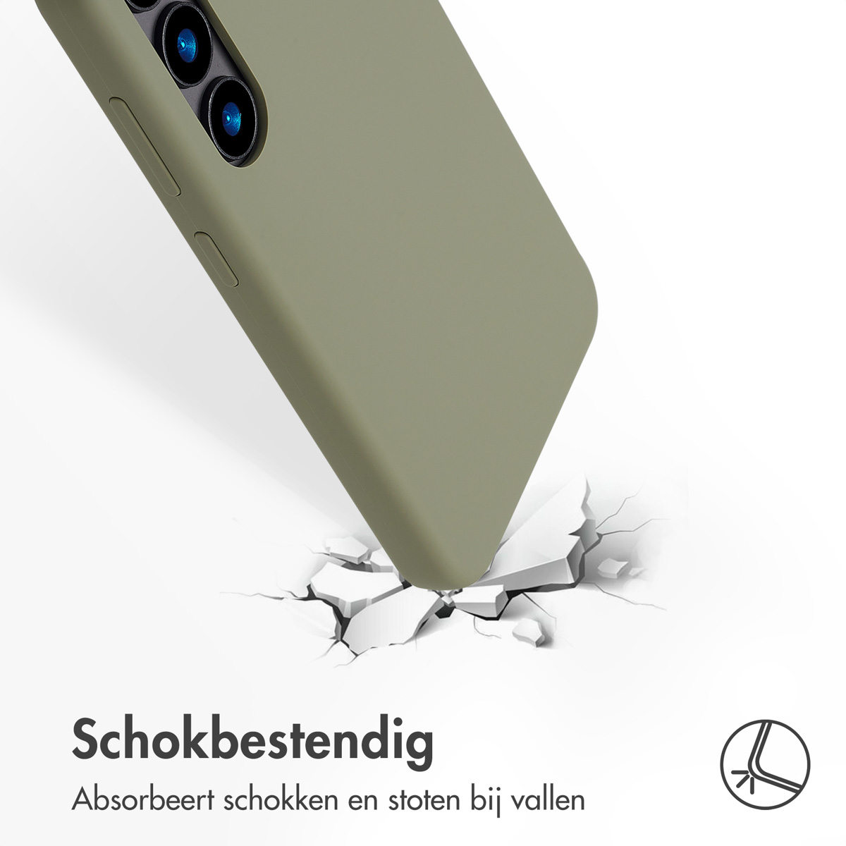 Accezz Liquid Silicone Backcover met MagSafe Samsung Galaxy S24 - Cooper Green - Afbeelding 3