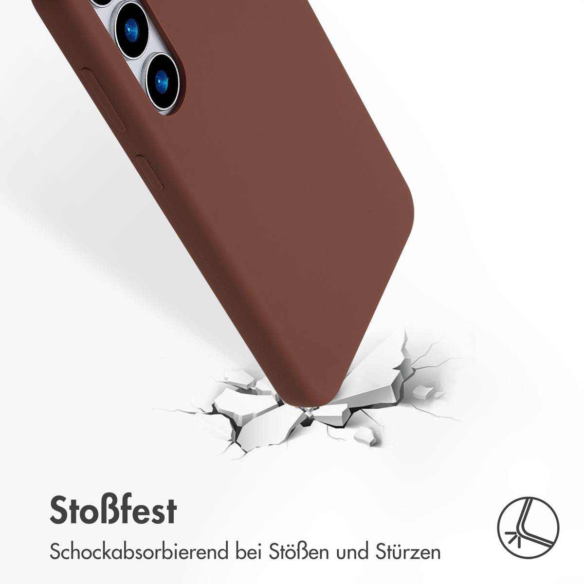 Accezz Liquid Silicone Backcover met MagSafe Samsung Galaxy S24 Plus - New Tea Brown - Afbeelding 9